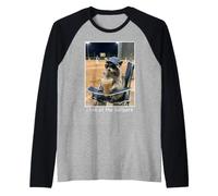 Funny Raccoon Baseball Fan I Live At The Ballpark Raglan Baseball Tee