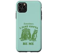 Funny Raccoon Be Yourself Chaos Humor Vintage Graphic Case for iPhone 11 Pro Max