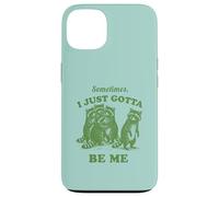 Funny Raccoon Be Yourself Chaos Humor Vintage Graphic Case for iPhone 13