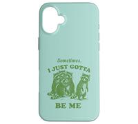 Funny Raccoon Be Yourself Chaos Humor Vintage Graphic Case for iPhone 16 Plus