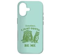 Funny Raccoon Be Yourself Chaos Humor Vintage Graphic Case for iPhone 17