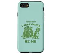 Funny Raccoon Be Yourself Chaos Humor Vintage Graphic Case for iPhone SE (2020) / 7/8