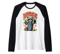 Funny Raccoon Chaos I Am The Whole Problem Raglan Baseball Tee