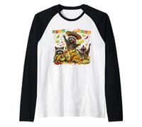Funny Raccoon Cinco de Mayo Trash Panda Party Fiesta Tequila Raglan Baseball Tee