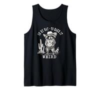 Funny Raccoon Cowboy Lover, On My Way To Make It Weird Tank Top