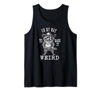 Funny Raccoon Cowboy Lover, On My Way To Make It Weird Tank Top