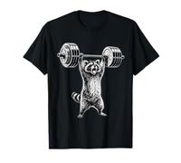 Funny Raccoon Deadlift Workout T-Shirt