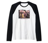 Funny Raccoon Driving in Car Busy Mom Life I Live Here Now Raglan Baseball Tee