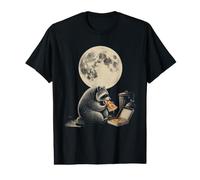 Funny Raccoon Eating Pizza Snack Lovers Magic Moon Graphic Value Graphic T-Shirt