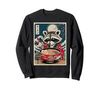 Funny Raccoon Eating Ramen Japanese Noodles Racoon Anime Sweatshirt