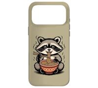 Funny Raccoon Eating Ramen Noodles with Chopsticks Foodie Case for iPhone 17 Pro Max