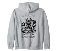 Funny Raccoon Five-Star Dumpster Dining Trash Panda Zip Hoodie