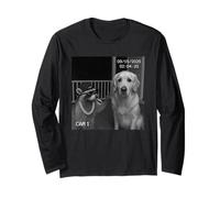 Funny Raccoon Flipping Off Middle Finger On Security Camera Long Sleeve T-Shirt