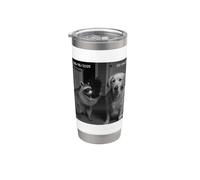 Funny Raccoon Flipping Off Middle Finger On Security Camera Stainless Steel Insulated Tumbler