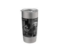 Funny Raccoon Flipping Off Middle Finger On Security Camera Stainless Steel Insulated Tumbler