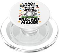 Funny Raccoon For Kids Get Into Mischief Children Boys Girl PopSockets PopGrip for MagSafe