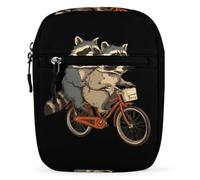 Funny Raccoon Funny Crossbody Bags Portable Sling Shoulder Bag
