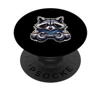 Funny Raccoon Gamer - Cute Animal Gaming Nerd Design PopSockets Adhesive PopGrip
