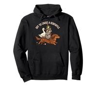 Funny Raccoon Goose Frog Dog Kerfuffle Adventure Pullover Hoodie