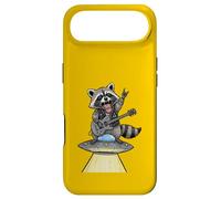 Funny Raccoon Guitar Rock On Alien UFO Platform Rockstar Case for iPhone Air