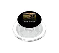 Funny Raccoon I Live Here Now Football Field Coffee PopSockets PopGrip for MagSafe