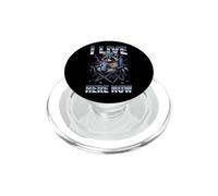 Funny Raccoon I Live Here Now PopSockets PopGrip for MagSafe