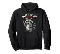 Funny Raccoon Just the Tip I Promise Halloween Pullover Hoodie