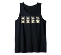 Funny Raccoon Mahjong Dominoes Dice Game Player Tank Top