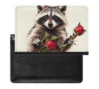 Funny Raccoon Passport Holder ID Card Protector Case Holder Travel Pack Unisex-adult Waterproof Passport