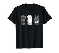 Funny Raccoon Paw Rock Paper Scissors Game T-Shirt