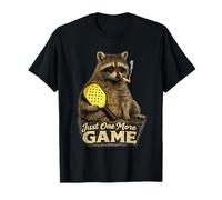 Funny Raccoon Pickleball - Just One More Game Trash Panda T-Shirt