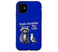 Funny Raccoon Pigeon Trash Buddies Bandits Graphic Case for iPhone 11
