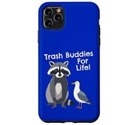Funny Raccoon Pigeon Trash Buddies Bandits Graphic Case for iPhone 11 Pro Max