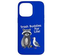 Funny Raccoon Pigeon Trash Buddies Bandits Graphic Case for iPhone 14 Pro Max