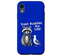 Funny Raccoon Pigeon Trash Buddies Bandits Graphic Case for iPhone XR
