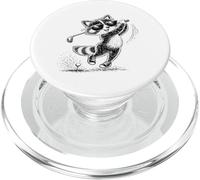 Funny Raccoon Playing Golf Cool Animal Golfer PopSockets PopGrip for MagSafe