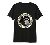 Funny Raccoon Professional Trash Fisherman Premium T-Shirt