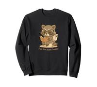 Funny Raccoon Reading on the Toilet “Just One More Chapter” Sweatshirt
