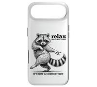 Funny Raccoon "Relax We're all Crazy It's not a Competition" Case for iPhone Air