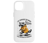 Funny Raccoon - Sarcastic - I've Survived Too Many Storms Case for iPhone 14 Plus