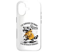 Funny Raccoon - Sarcastic - I've Survived Too Many Storms Case for iPhone 17