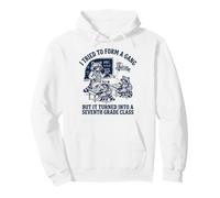 Funny Raccoon Seventh Grade Class Teacher Humor Pullover Hoodie