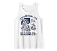 Funny Raccoon Seventh Grade Class Teacher Humor Tank Top