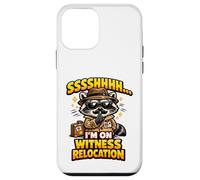 Funny Raccoon Shhh I’m On Witness Relocation Humor Case for iPhone 12 mini