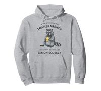 Funny Raccoon Shirt Lemon Squeezy Easy Peasy Pullover Hoodie