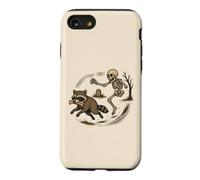 Funny Raccoon Skeleton Halloween Spooky Animal Case for iPhone SE (2020) / 7/8