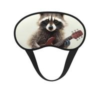 Funny Raccoon Sleep Mask for Side Sleeper, Blackout Eye Mask for Women Men, Zero Pressure Sleeping Masks Soft Breathable Eye Cover Comfortable Blindfold Eyeshade for Night Sleep