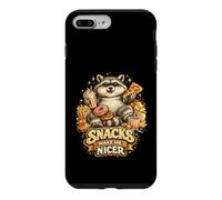 Funny Raccoon Snack Lover Humor Design Cute But Feral Case for iPhone 7 Plus/8 Plus