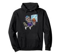 Funny Raccoon Soccer Goalie Donut Sprinkle Trash Panda Kids Pullover Hoodie