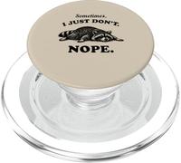 Funny Raccoon Sometime I Just Dont Nope Mood Vintage Graphic PopSockets PopGrip for MagSafe
